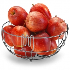Fruteira de mesa cromada