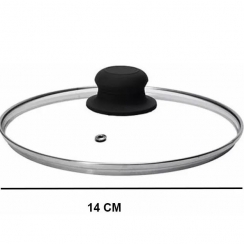 Tampa de vidro 14cm